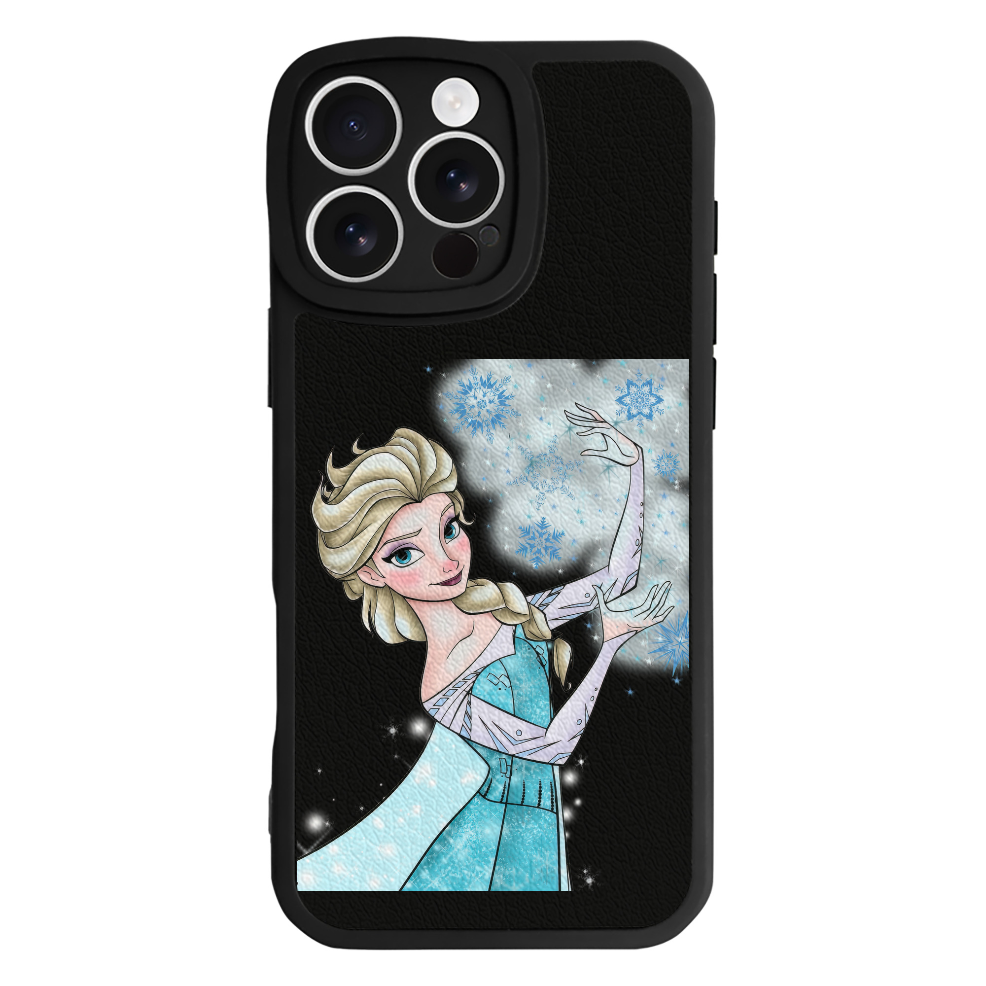 （画像用） アナと雪の女王 アンナ エルサ Frozen Anna Elsa 【iPhone 16シリーズ対応】シリコンスマホケース（レザー調） 材質：シリコン